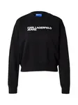 KARL LAGERFELD JEANS Mikina 'Essential'  čierna / biela