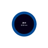 Záplata ZS 5 na opravu duší průměr 60 mm - 1 kus - Ferdus 1.06 Varianta: ZS 5 na opravu duší průměr 60 mm. 50 ks
