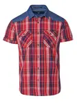 KOROSHI Košeľa  modrá denim / červená / biela