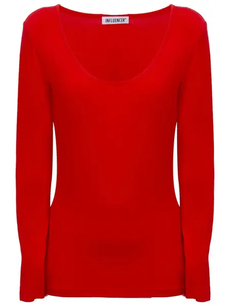 Influencer Tričko  červená