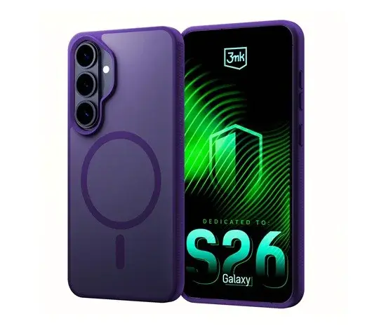 3mk ochranné pouzdro Smoke MagCase pro Samsung Galaxy S26, fialová