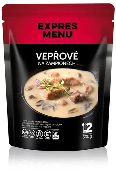 Expres menu vepřové na žampionech 600 g