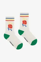 Dětské ponožky Bobo Choses Smiling bílá barva, 125AI003