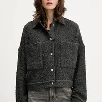 Bunda IRO šedá barva, přechodná, WM07PABLI