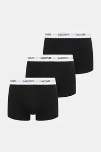 Lacoste přiléhavé boxerky pánské bavlněné s elastanem 3-pack