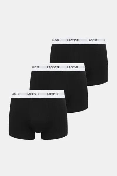 Lacoste přiléhavé boxerky pánské bavlněné s elastanem 3-pack