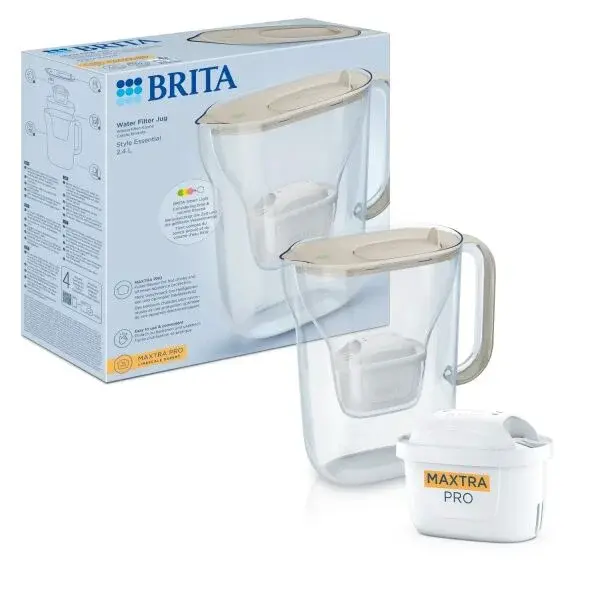 BRITA STYLE ESSENTIAL Filtrační konvice, béžová, velikost