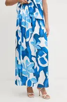 Sukně Morgan modrá barva, maxi, áčková, JAVA.F