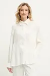 Košile Answear.LAB dámská, bílá barva, relaxed, s klasickým límcem