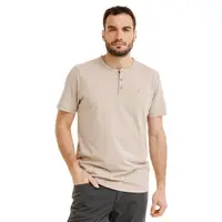 Bushman Pánské henley tričko Yaro, béžové XXXL