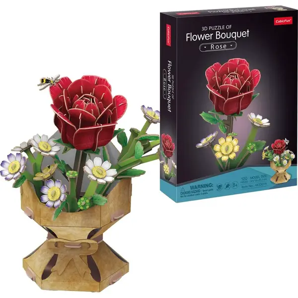 CubicFun Puzzle 3D Kytica ruží 120 dielikov