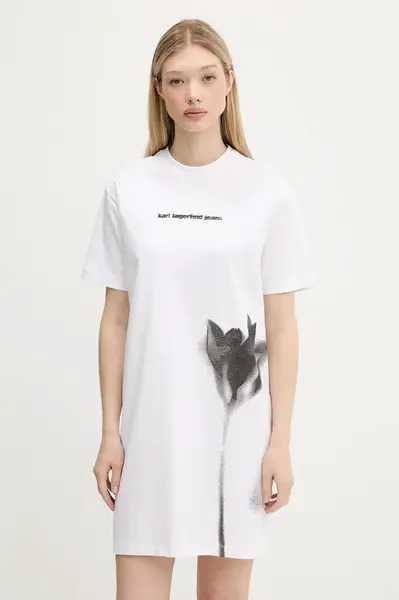 Bavlněné šaty Karl Lagerfeld Jeans