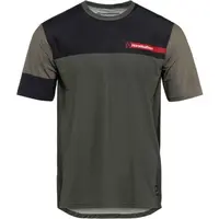 Horsefeathers QUANTUM Pánsky cyklistický dres, tmavo zelená, veľkosť