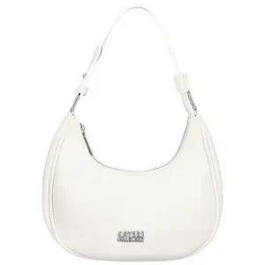 Trendy dámská koženková kabelka na rameno Tricia, bílá