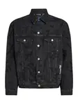 KARL LAGERFELD JEANS Prechodná bunda  čierna / čierny denim