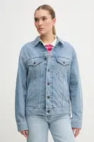 Džínová bunda Pepe Jeans BOYFRIEND JACKET modrá barva, přechodná, PL402390IA4
