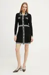 Šaty Morgan RMCOCO černá barva, mini, RMCOCO