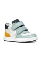 Dětské kožené sneakers boty Geox BIGLIA bílá barva, B554DA.08522