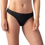 Bellinda INVISIBLE THONG - Černá bezešvá tanga