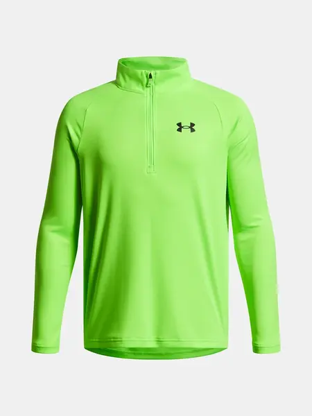 Chlapecké tričko Under Armour UA Tech 2.0 1/2 Zip-GRN - Kluci