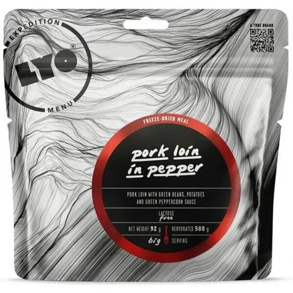 LYO VEPŘOVÉ SE ZELENÝM PEPŘEM A BRAMBOREM 500g Expediční strava, dummy, velikost