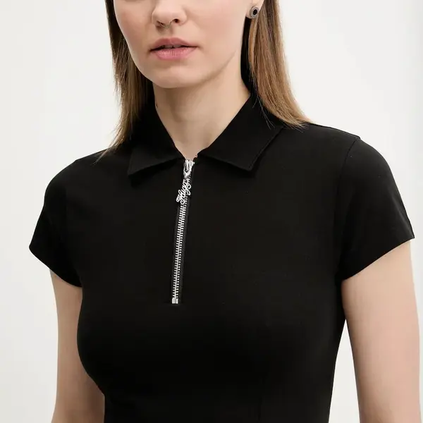 Polo tričko Hugo Blue černá barva, 50537426