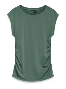 VERO MODA Tričko 'VMAVASARAH'  tmavozelená