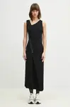 Šaty MM6 Maison Margiela černá barva, maxi, S52CT0786