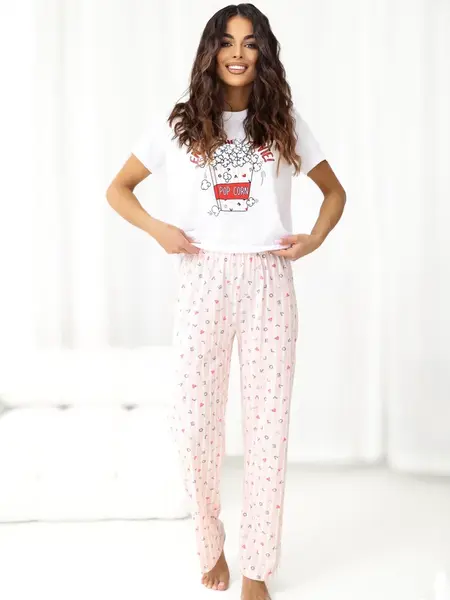 Ženská světle růžová pyžama