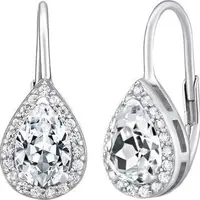 Silvego Stříbrné náušnice kapky ORIANNA se zirkony LPS0341SR