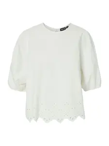 PIECES Tričko 'PCSALMINA'  biela