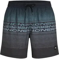 O'Neill LOGO STRIPE 16'' Pánske plavkové šortky, čierna, veľkosť