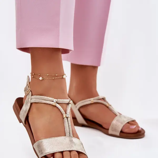 S. BARSKI Dámské Plné Sandály S Pásky S.Barski