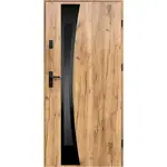 Vchodové dveře Asteria 90 P dub sonoma černá inox/grafitová