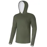 Giants fishing funkční tričko s dlouhým rukávem uv50+ hoodie dark green - xl