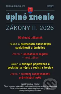 Aktualizácia II/1 / 2026 - Obchodný register (Zmeny súvisiace so zavedením nového obchodného registra) - kniha z kategorie Obchodní právo