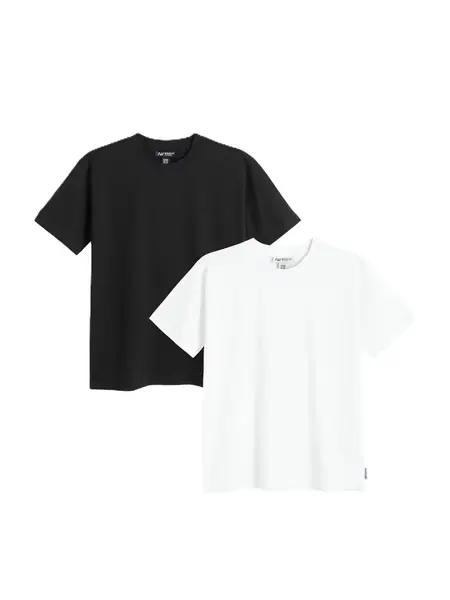 NoWear Tričko  čierna / biela