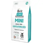Brit Care Mini GF Light & Sterilised Rabbit & Salmon 7 kg | Granule pro psy