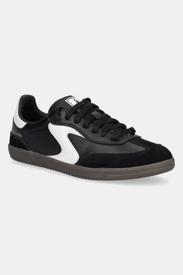 Kožené sneakers boty Skechers HOTSHOT černá barva, 185232