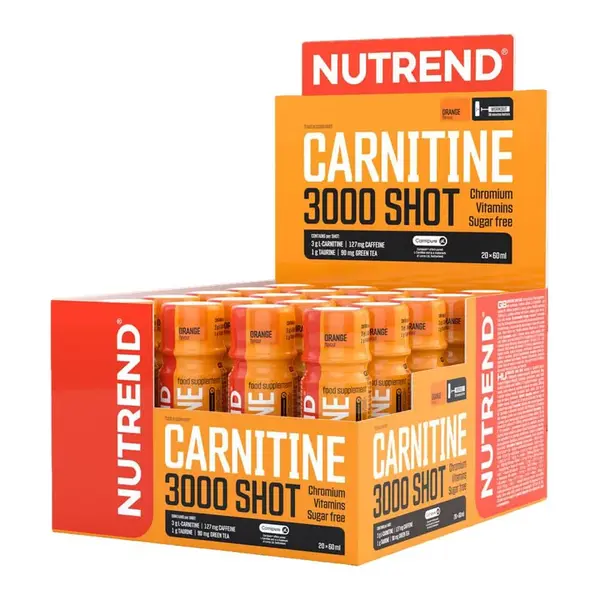 Karnitin Nutrend Carnitine 3000 SHOT 20x60 ml pomeranč