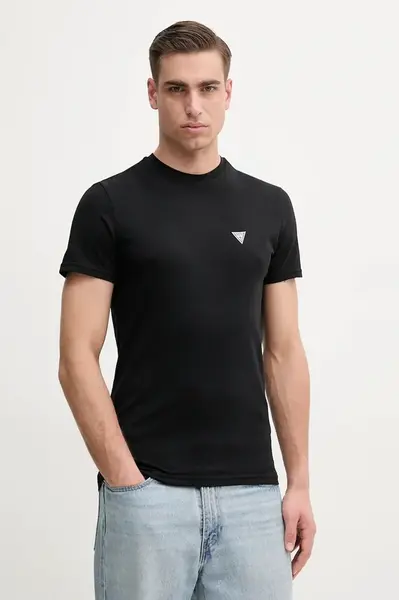 Tričko Guess JOE černá barva, U5GM11 K6YW1