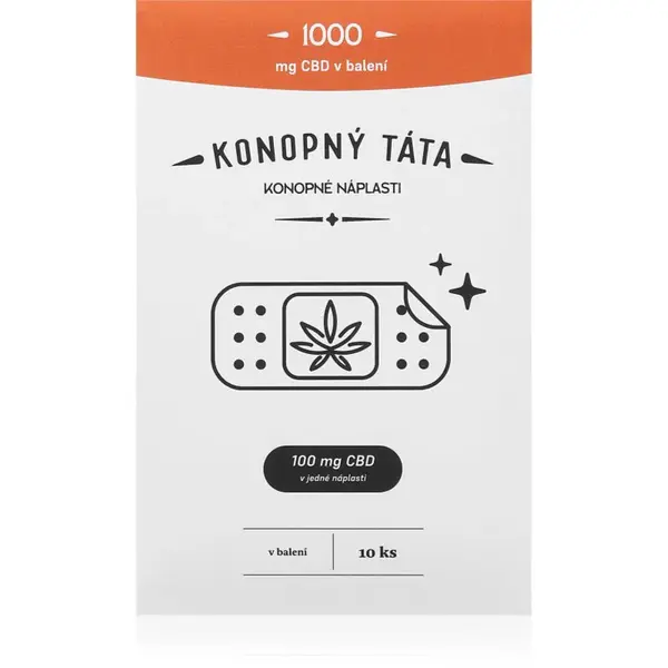Konopný táta Patches 1000 mg CBD hrejivá náplasť s CBD 10 ks