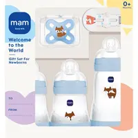 MAM Welcome to the World 0m+ darčeková sada pre bábätká Blue 1 ks