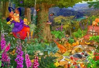 The Witch Picnic - puzzle z kategorie Umělecké