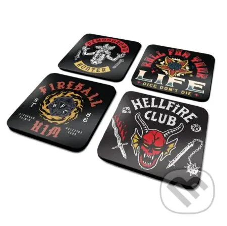 Podtácky Stranger Things - Hellfire Club (4 ks)
