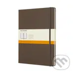 Moleskine - hnedý zápisník (veľký, linajkovaný)