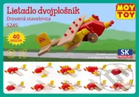 MOY TOY Lietadlo dvojplošník (drevená stavebnica) - hra z kategorie Stavebnice