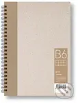 Kroužkový zápisník B6, čtverec, hnědý, 50 listů