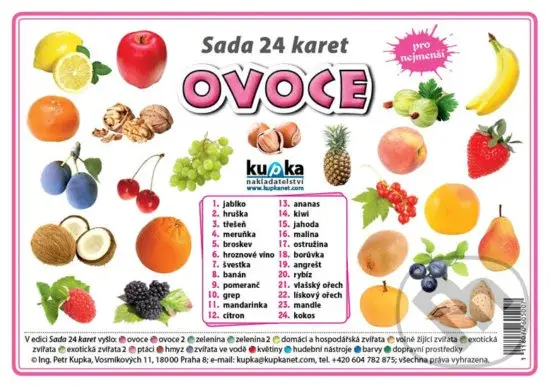 Sada 24 karet - ovoce - Petr Kupka
