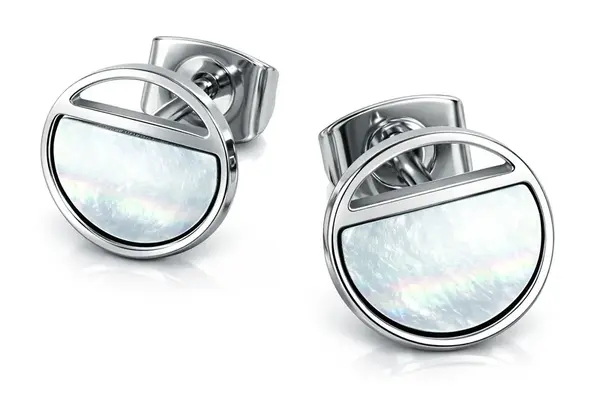 Boccia Titanium Titanové náušnice s perletí 05034-01